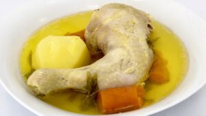 Chicken and vegetable broth